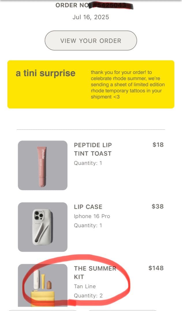 Rhode The Summer Kit Tan Line 新品ヘイリービーバー