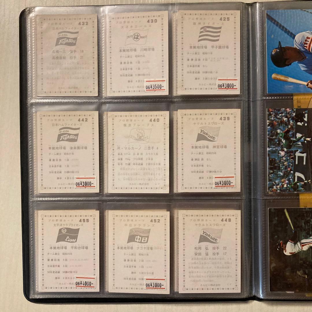 【昭和レトロ】1970年代　プロ野球カード＋ベースボールカードアルバム