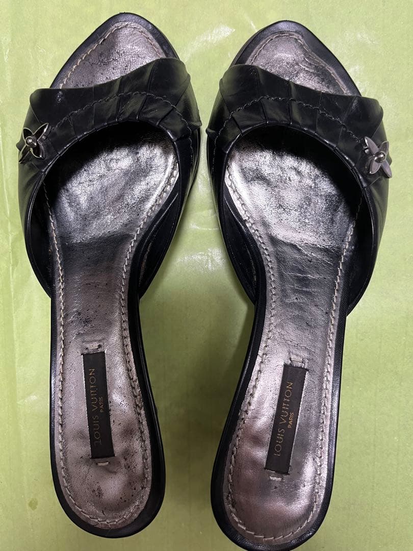 ルイ・ヴィトン　ミュール　ブラック　38