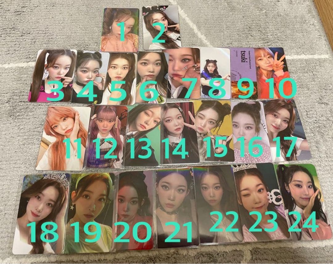 billlie ツキ トレカ　セット