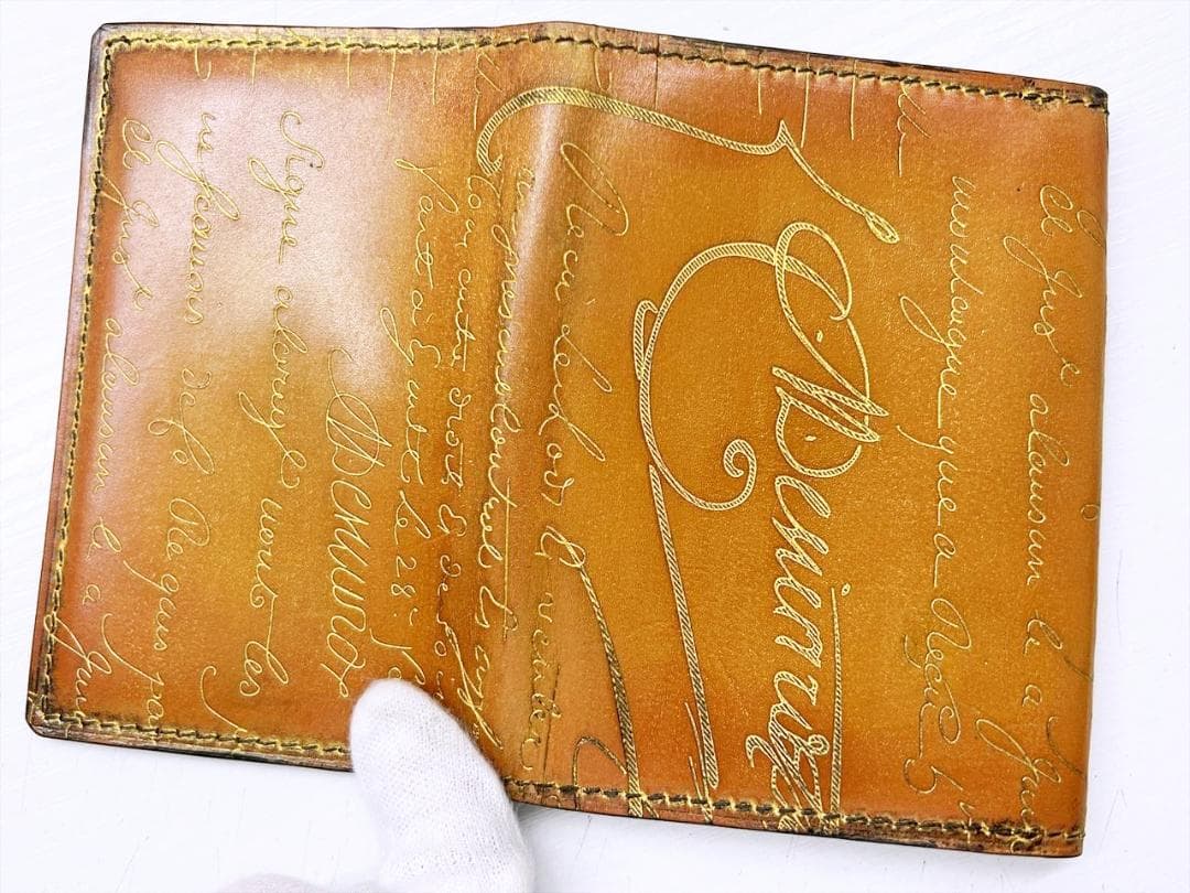 美品　ベルルッティ　インブイア　スクリットレザー　カードホルダー　名刺入れ