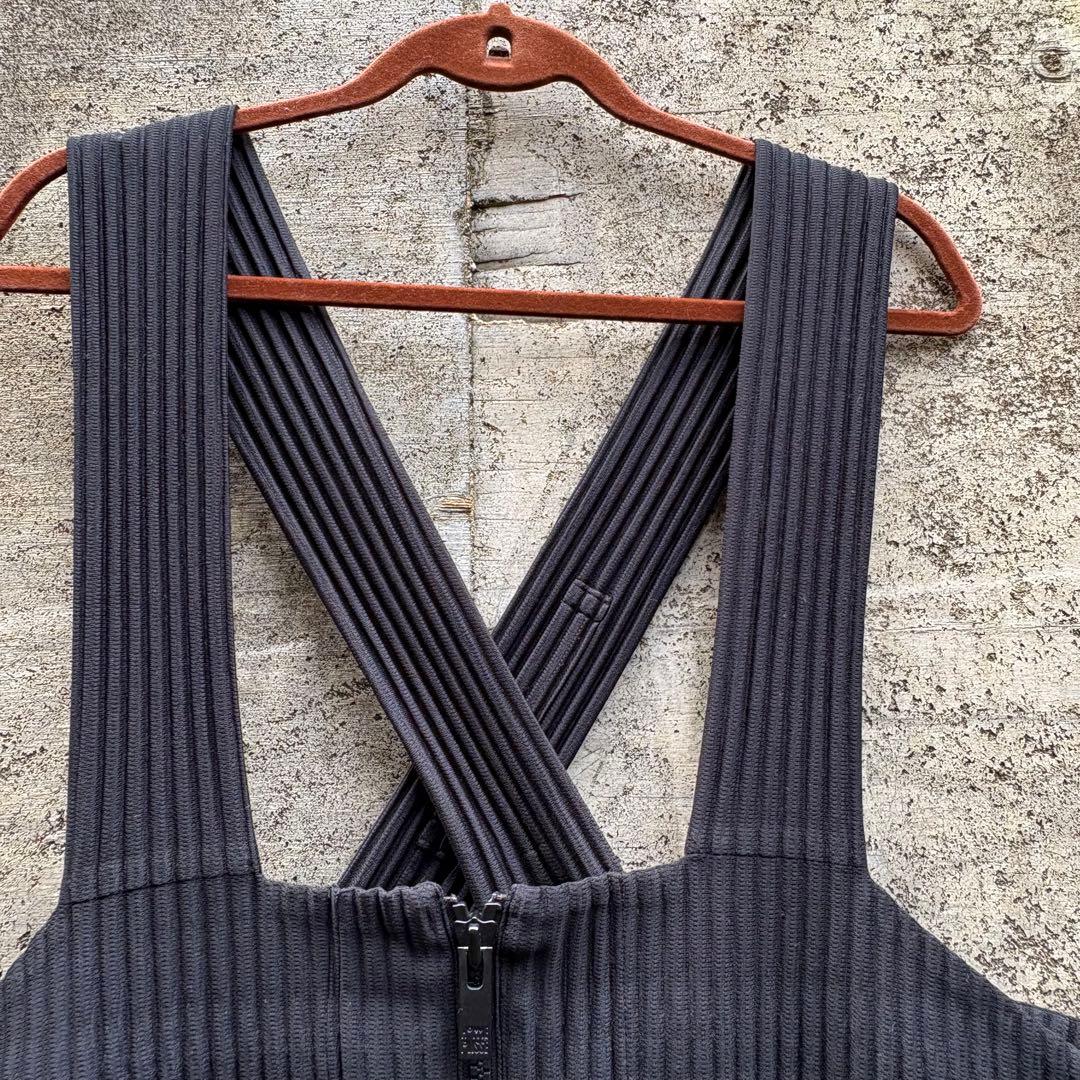 homme plisse issey miyake オムプリッセ ベスト 黒