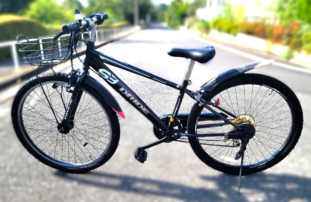 Dride S3 自転車 26インチ 6段変速 LEDオートライトアサヒ