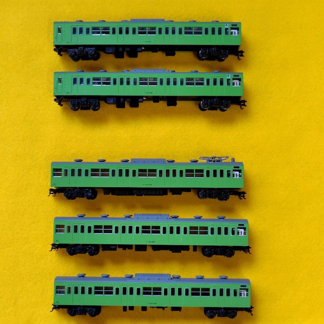 ＫＡＴＯ―103系近郊型電車103系（ うぐいす 色)十両