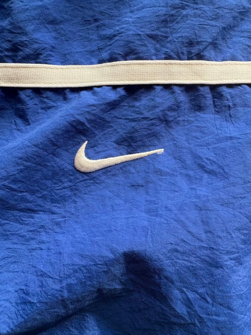 H*t様 Nike ナイロンジャケット 青 Strickland刺繍 90s 0