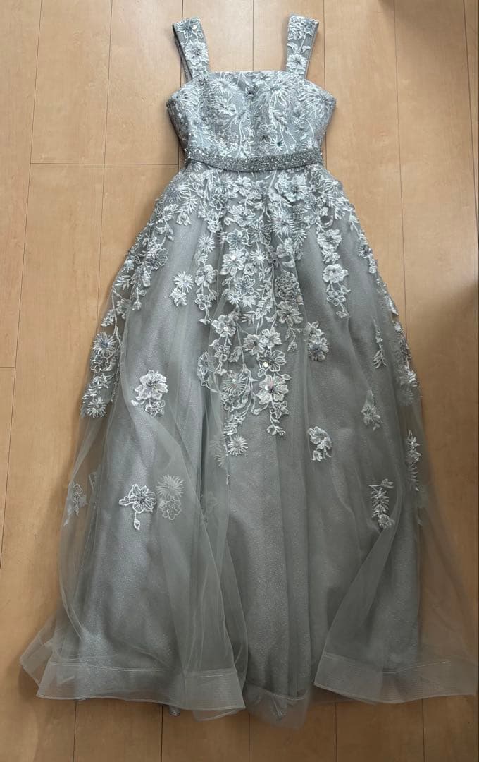 ☆美品！［ツイード］ドレス　シルバー　演奏会、コンクールなどに☆