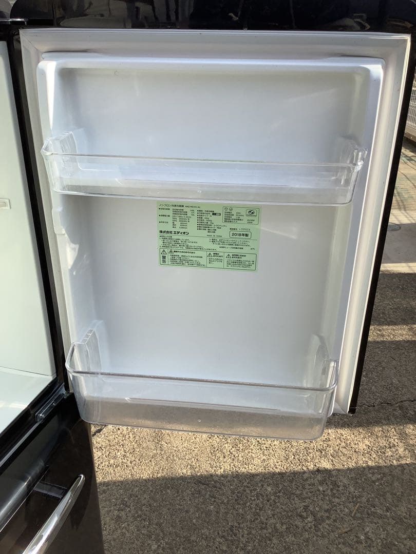 ニギニギ 2ドア冷凍冷蔵庫 ANG-RE151-A1 149L 18年製