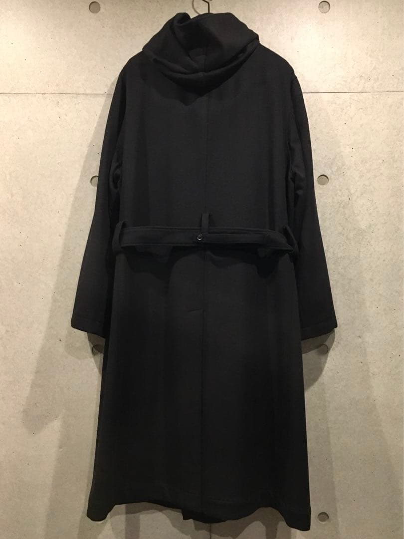Yohji Yamamoto POUR HOMME 黒フード付コート