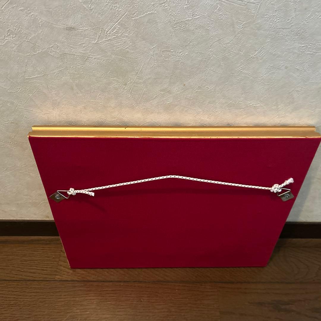 ビンテージ サンタクロース 刺繍アート 約30cm x 40cm