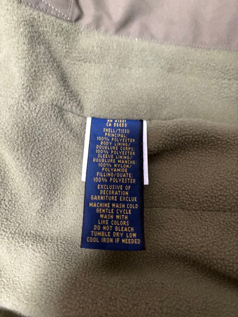 美品 ポロラルフローレン 2way ブルゾン ジャケット メンズ カーキ M