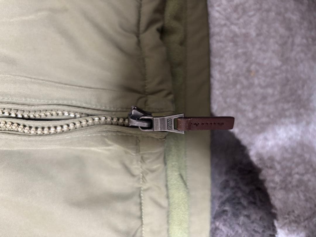 美品 ポロラルフローレン 2way ブルゾン ジャケット メンズ カーキ M