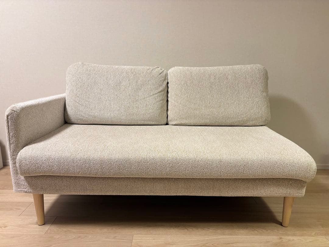 KEYUKA 2人掛けソファ　ベージュファブリック