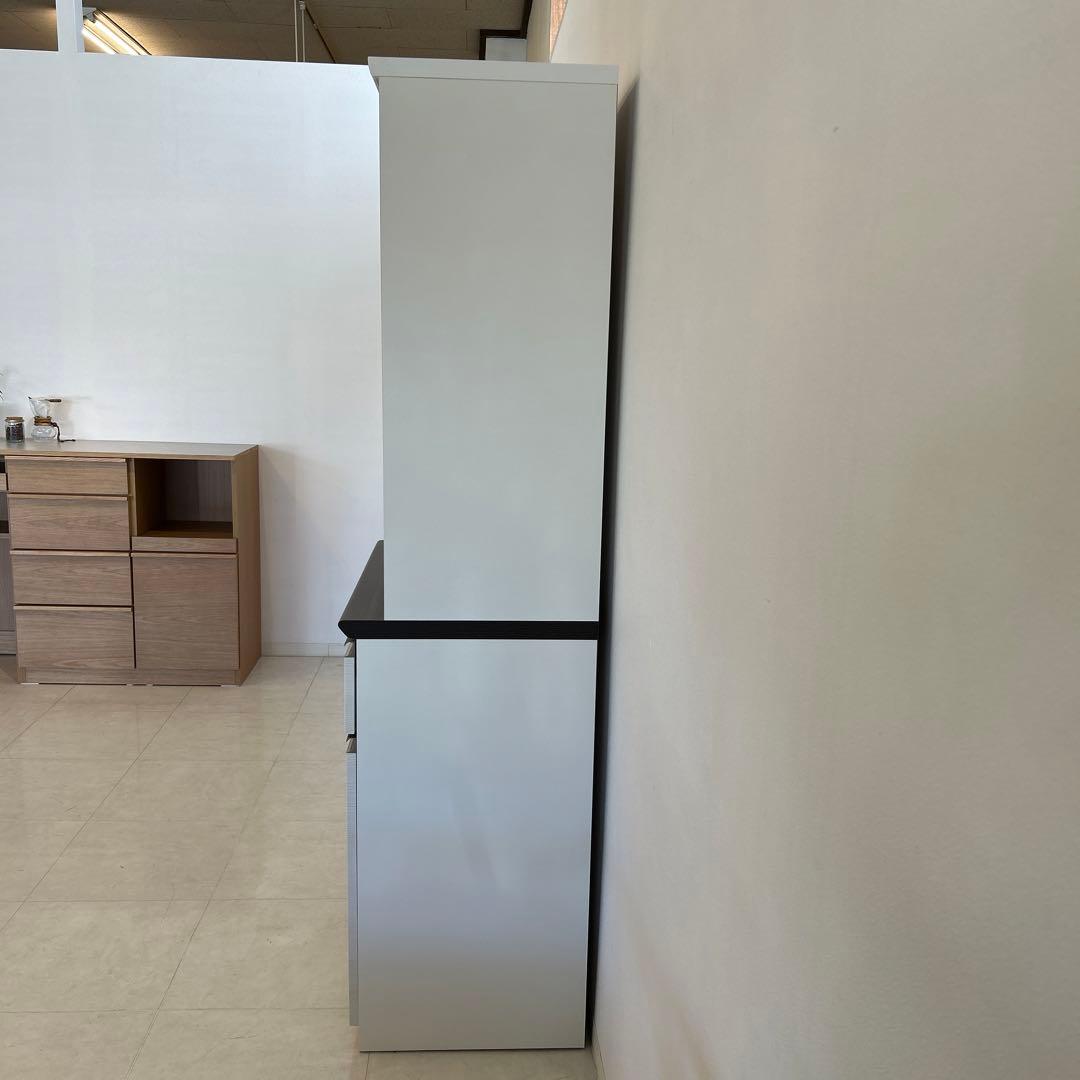 新品☆食器棚 幅80cmカップボード ダイニングボード 北欧風 開梱設置配送付