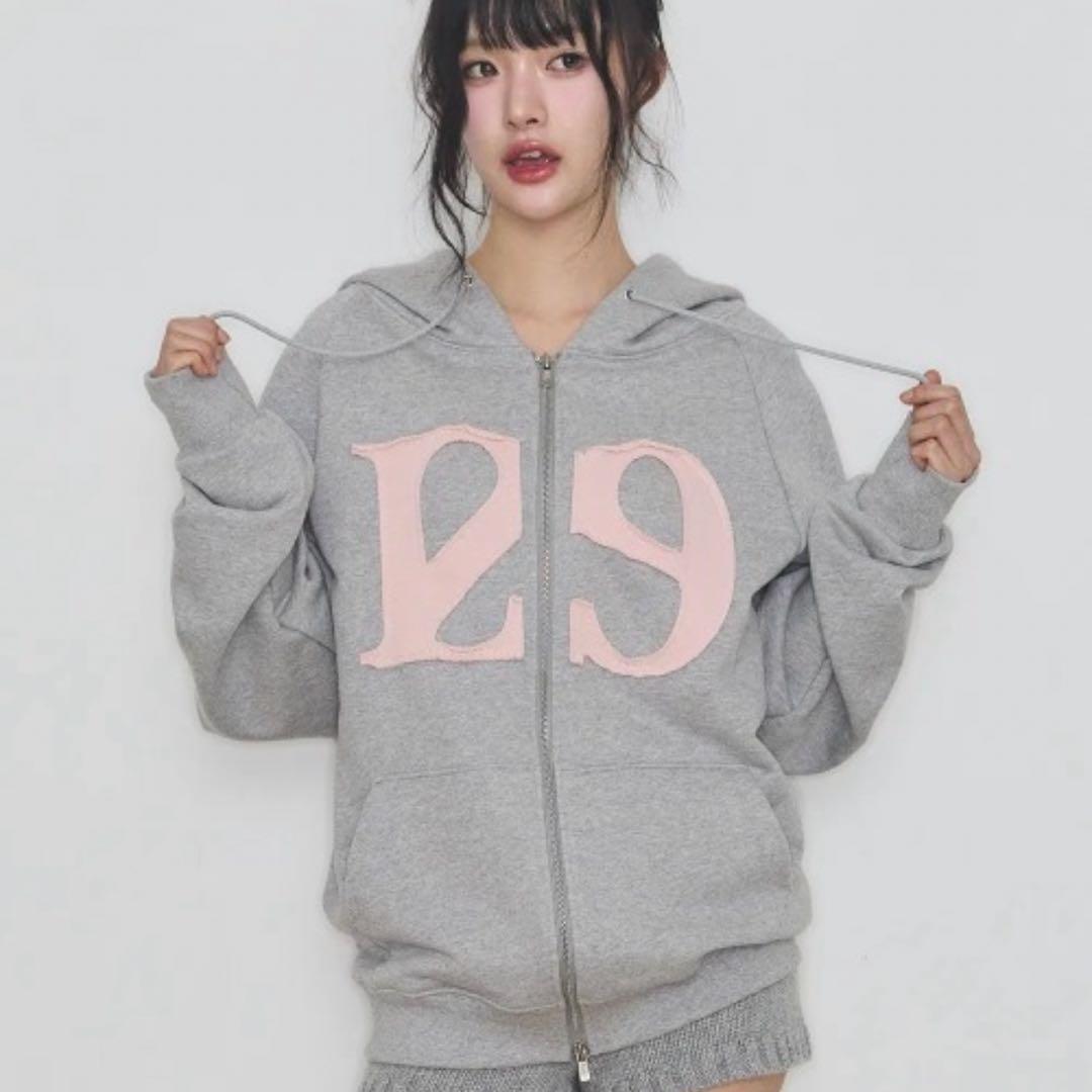 ILLIGO(イリゴ) ロゴパッチ フルジップパーカー フーディー Mサイズ