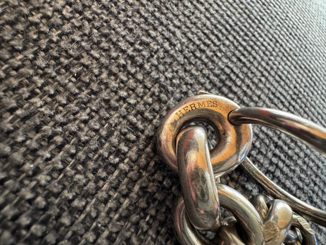 エルメス　クレッシェンド　キーリング　ビンテージ