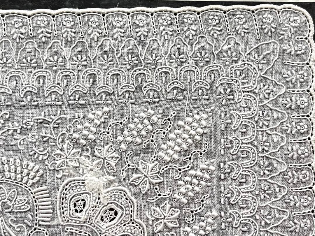 ✳︎希少✳︎未使用✳︎汕頭 SWATOW スワトウ ハンカチ 手刺繍 ヴィンテージ