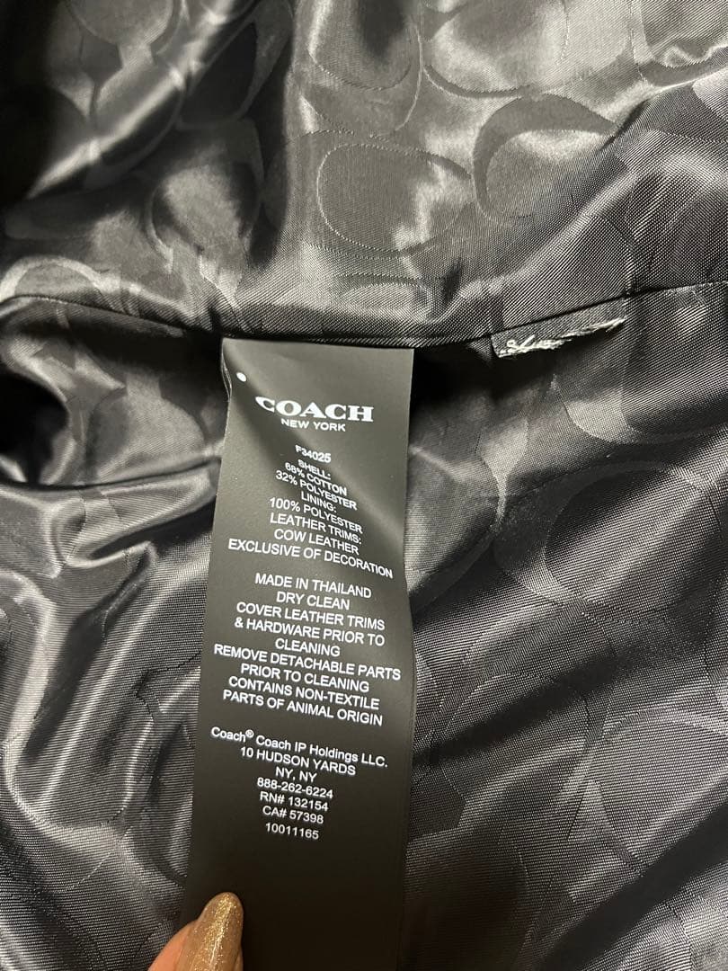 【新品未使用 タグ付】 COACH トレンチコート カバー付き