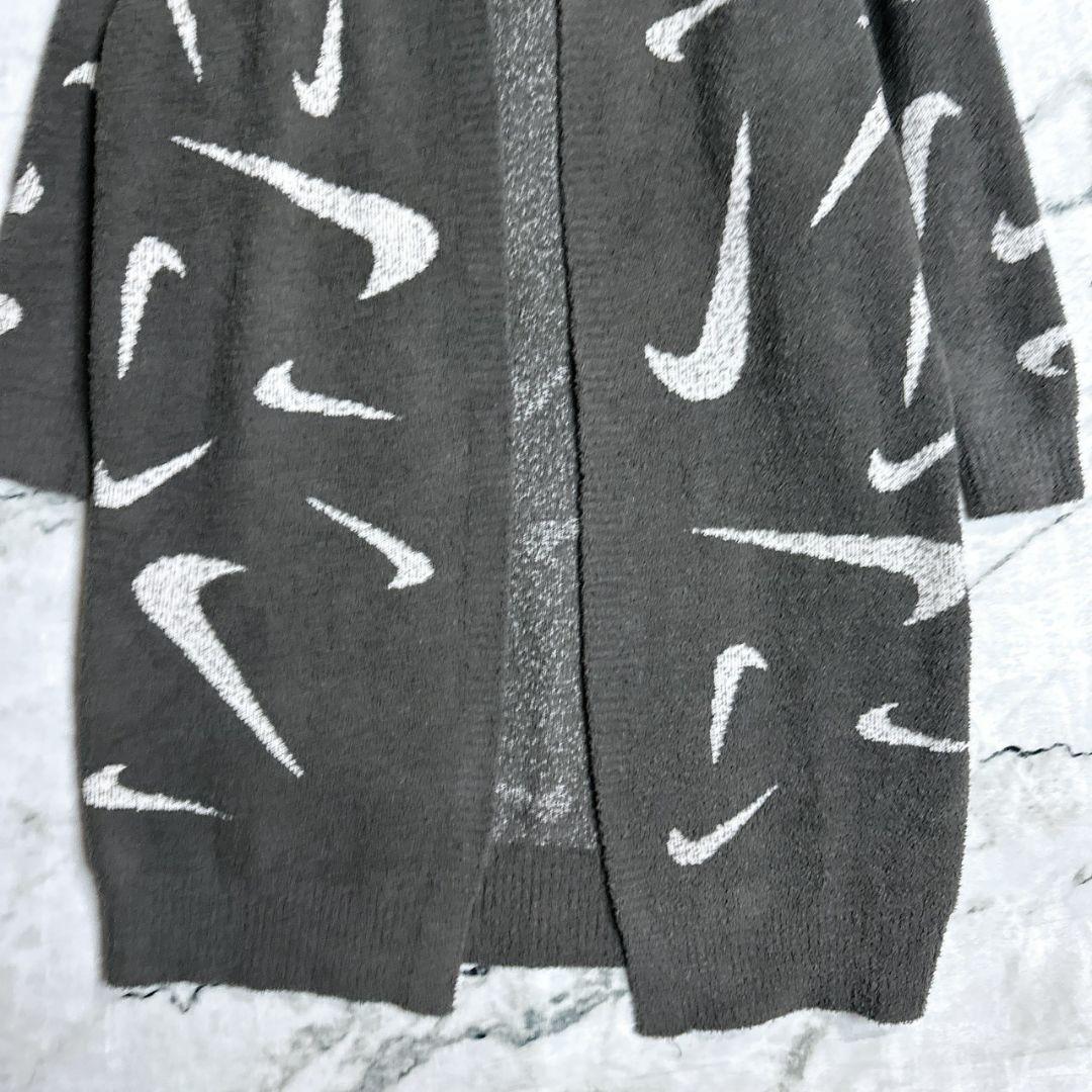 新品 Nike フェニックス コージー フード　ロング カーディガン グレー