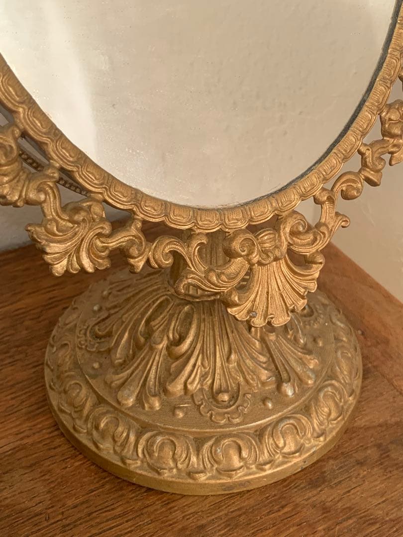 フランス　蚤の市　鏡　ブロカント