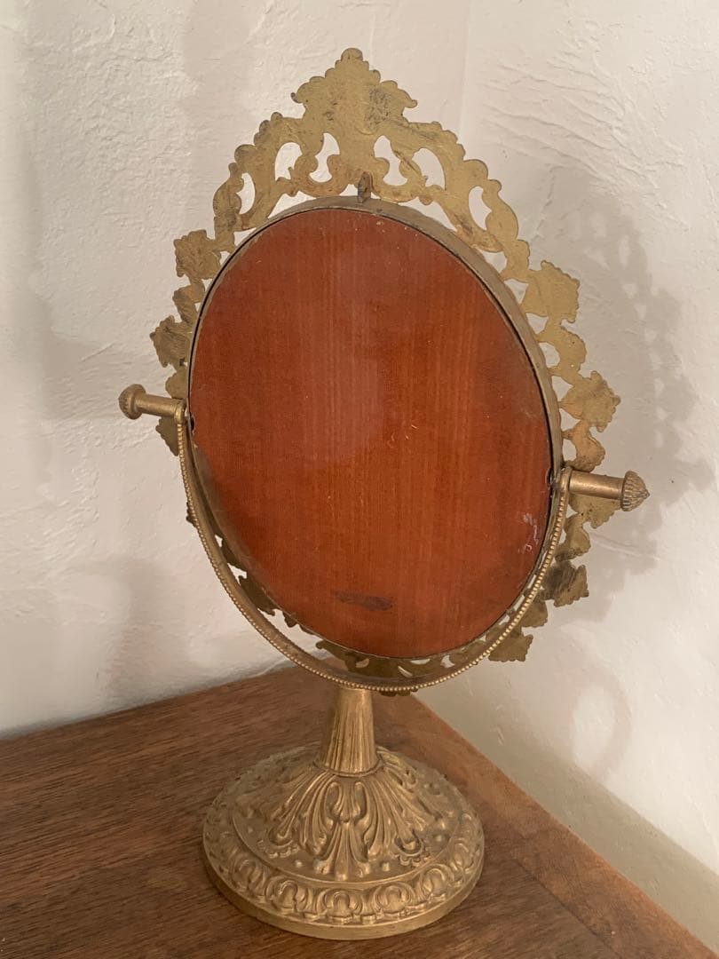 フランス　蚤の市　鏡　ブロカント