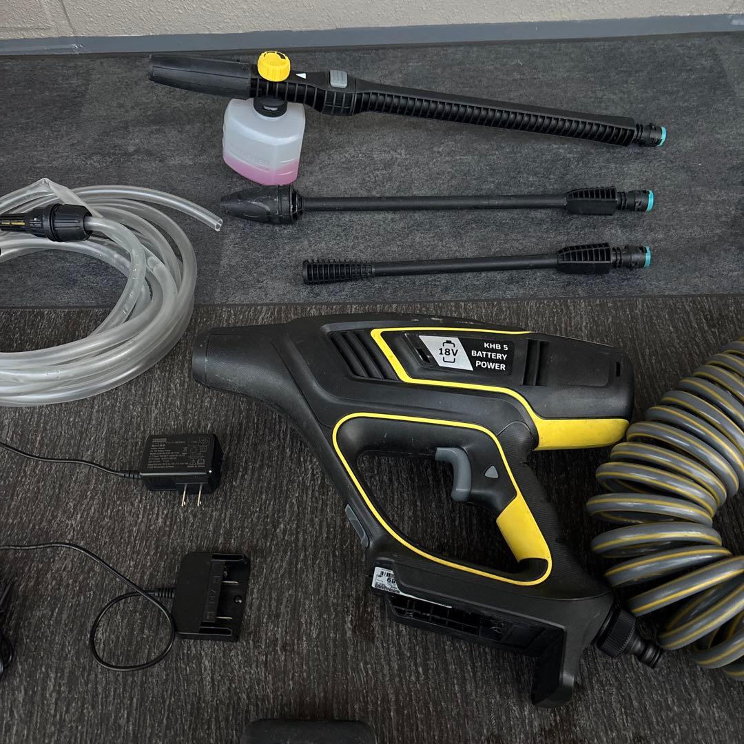値下げ‼️ケルヒャー KHB5 高圧洗浄機ノズル3本&純正スパイラルホースセット