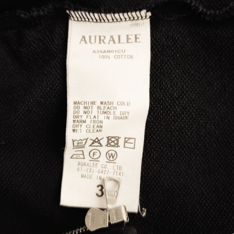 【25AW】オーラリー スーパーハイゲージ スウェット ジップ ブルゾン