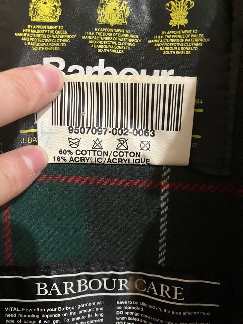 バブアー　special ノーザンブリア　デッドストック