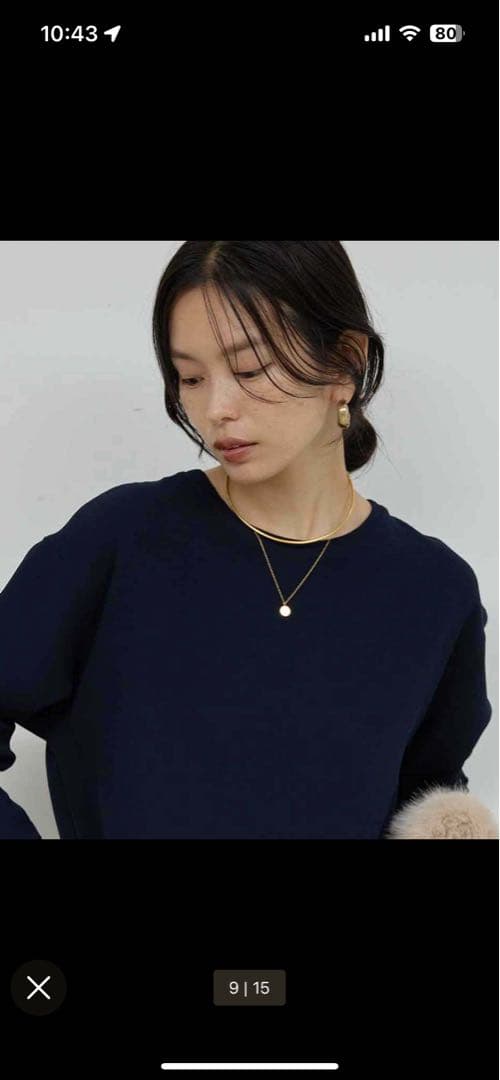 【公式サイト26,400円】ゴールド ラウンドチョーカー