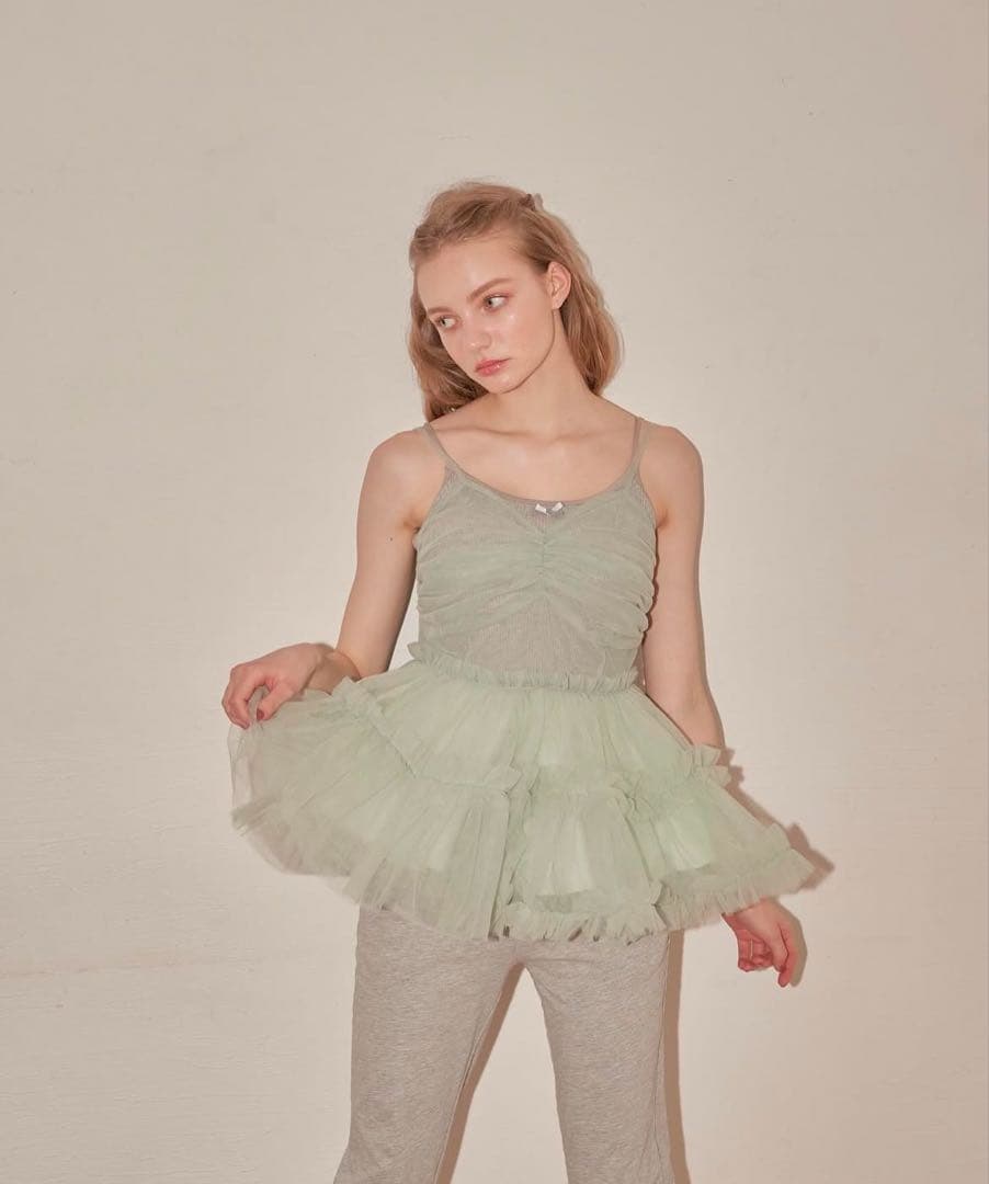 トップス Treat Urself fairy tulle peplum tops