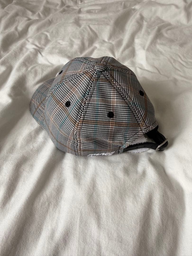 帽子 P 6-PANEL HOUNDSTOOTH WHITE