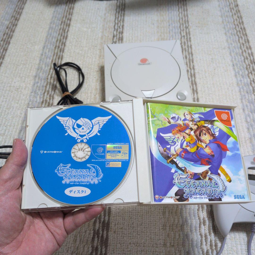 【動作確認OK】【メンテナンス品】セガ ドリームキャスト 本体とソフト２本付き