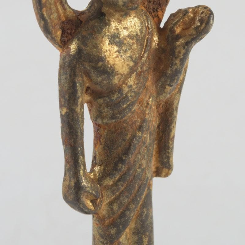 仏教美術　古銅鍍金　朝鮮仏　仏像　置物　V　9578