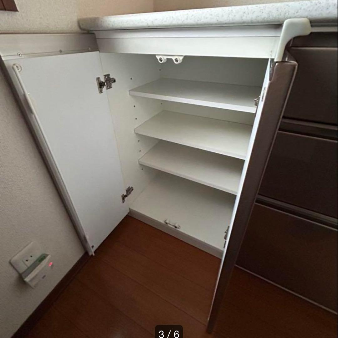 ニトリ　キッチンカウンター　アルミナ2 140CT SI