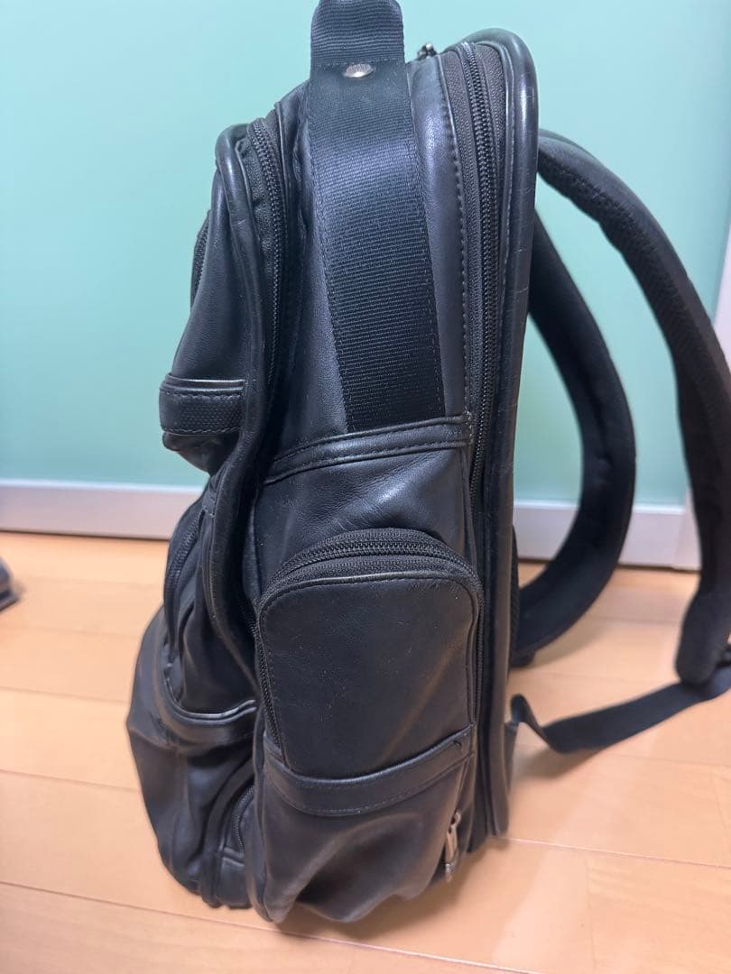 ぞうさま専用　TUMI ALPHA 3 本革 黒 リュック9603578DL3