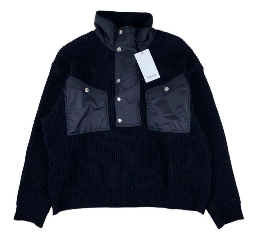 イロコイ TUCK BORDER COMBI KNIT 短丈 未使用タグ付き