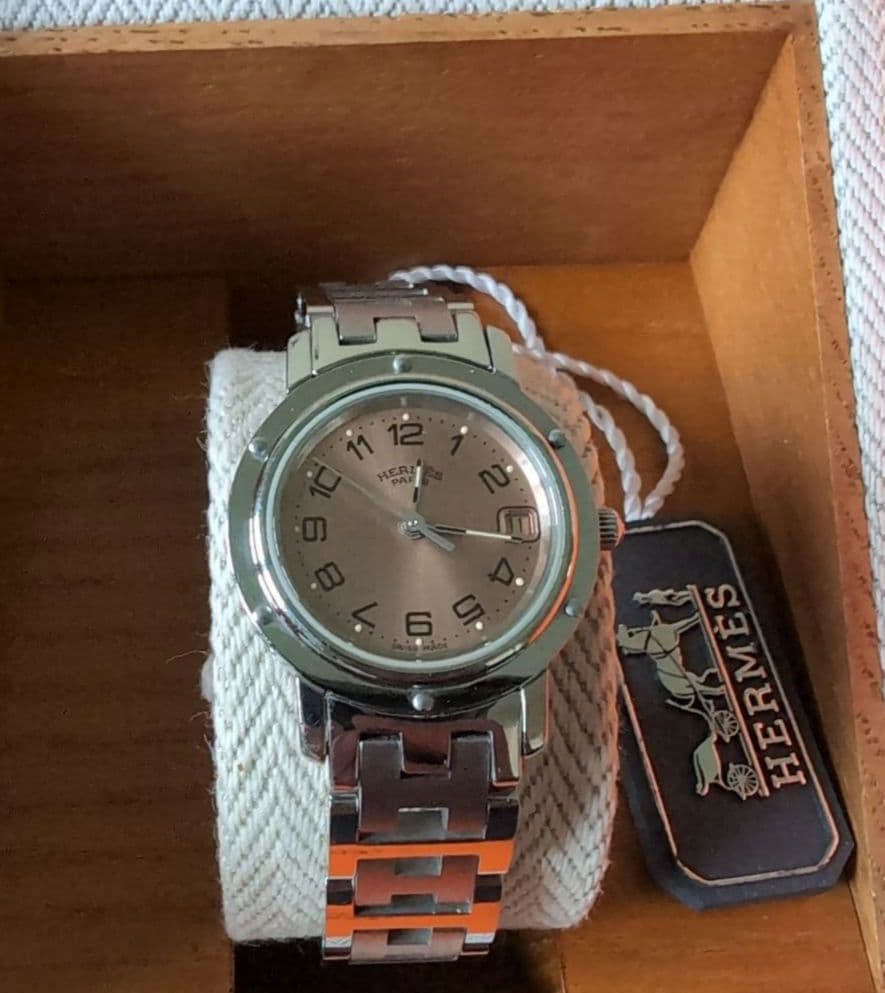 HERMES クリッパー 　ピンクゴールド