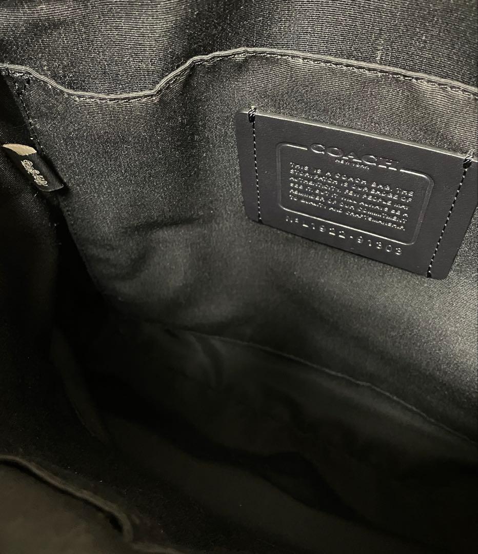 mmm様 コーチ メンズバッグ COACH メンズ ペブルレザー ブラック