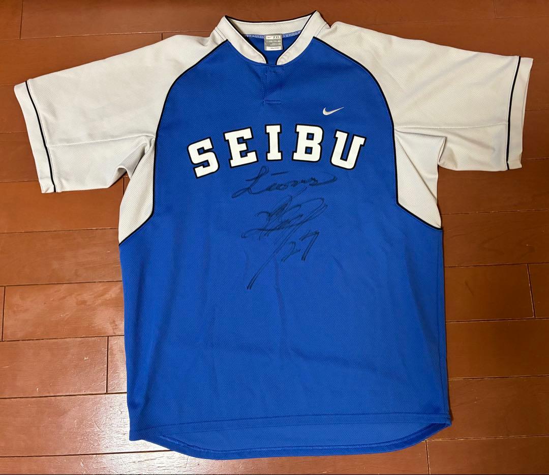 西武ライオンズ　黄金期　＃27 実使用支給品直筆サイン入り