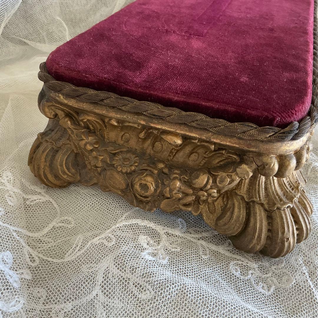 【重厚】フランス　アンティーク　ディスプレイ台　台座　ポワドレ　時計台