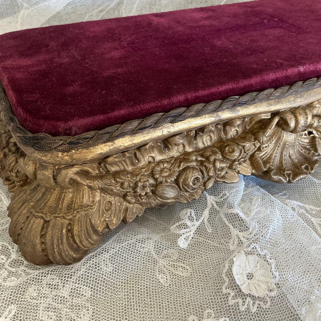 【重厚】フランス　アンティーク　ディスプレイ台　台座　ポワドレ　時計台