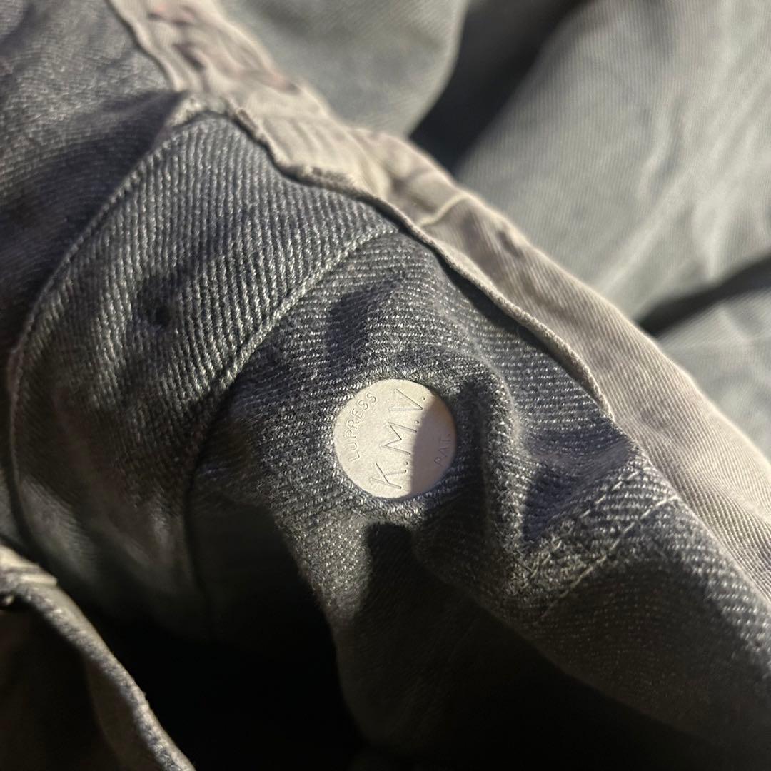 50s スイス軍　前期　アルミボタンデニムパンツ　ミリタリー　ワイドデニムパンツ