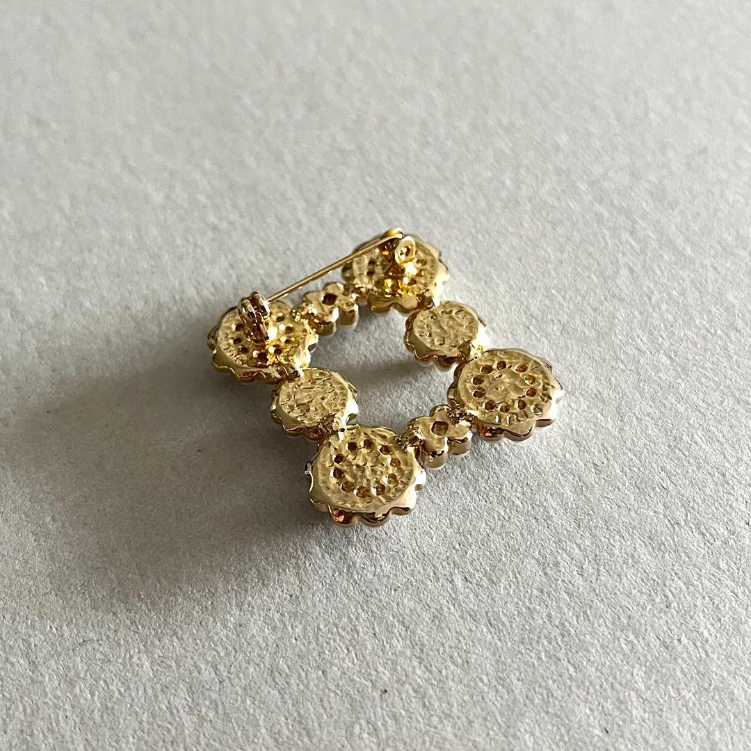 iris47／mimosa broochブローチ・ゴールド