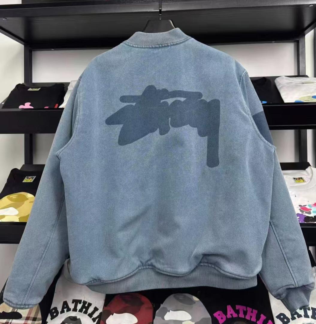 【レア】Stussy ブルー系 ジャケット XL 美品