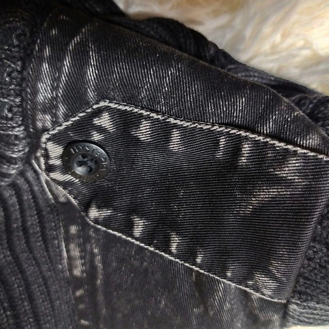 美品　ヒステリックグラマー　HG HEADコマンドリブニットロングワンピース　F