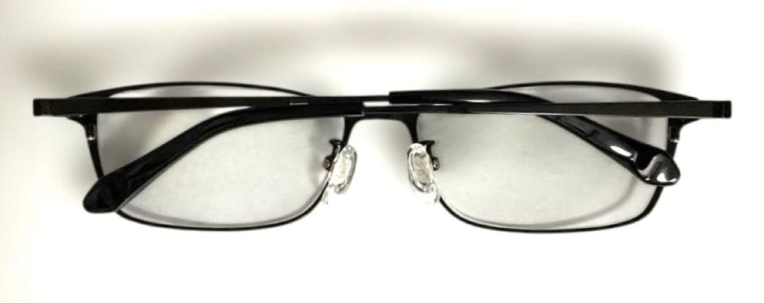 681xN9レ美品 メガネスーパー/モルグランデ 度入り眼鏡 ブラック