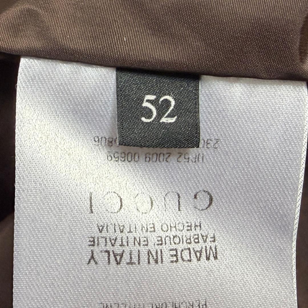 J5042 美品 グッチ ギンガムチェック マウンテンパーカー ブルー系 52