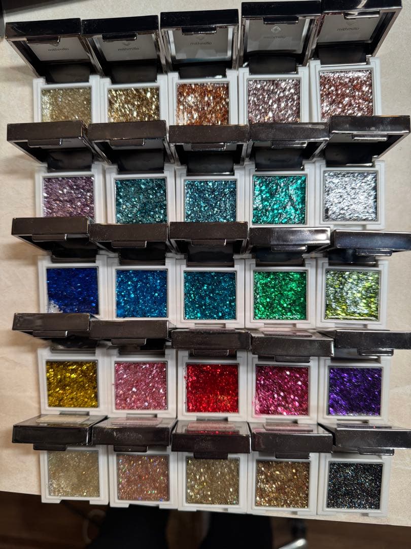 (売り切り特価)美品！ケーキジェル50色セット！ギラギララメ！