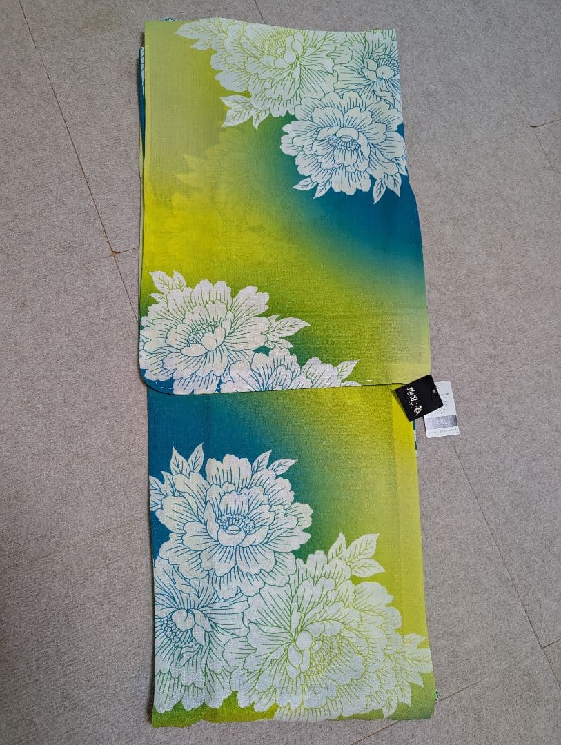 撫松庵　お仕立て上がり浴衣 「シャーベットフラワー」セオα　未使用・タグ付き