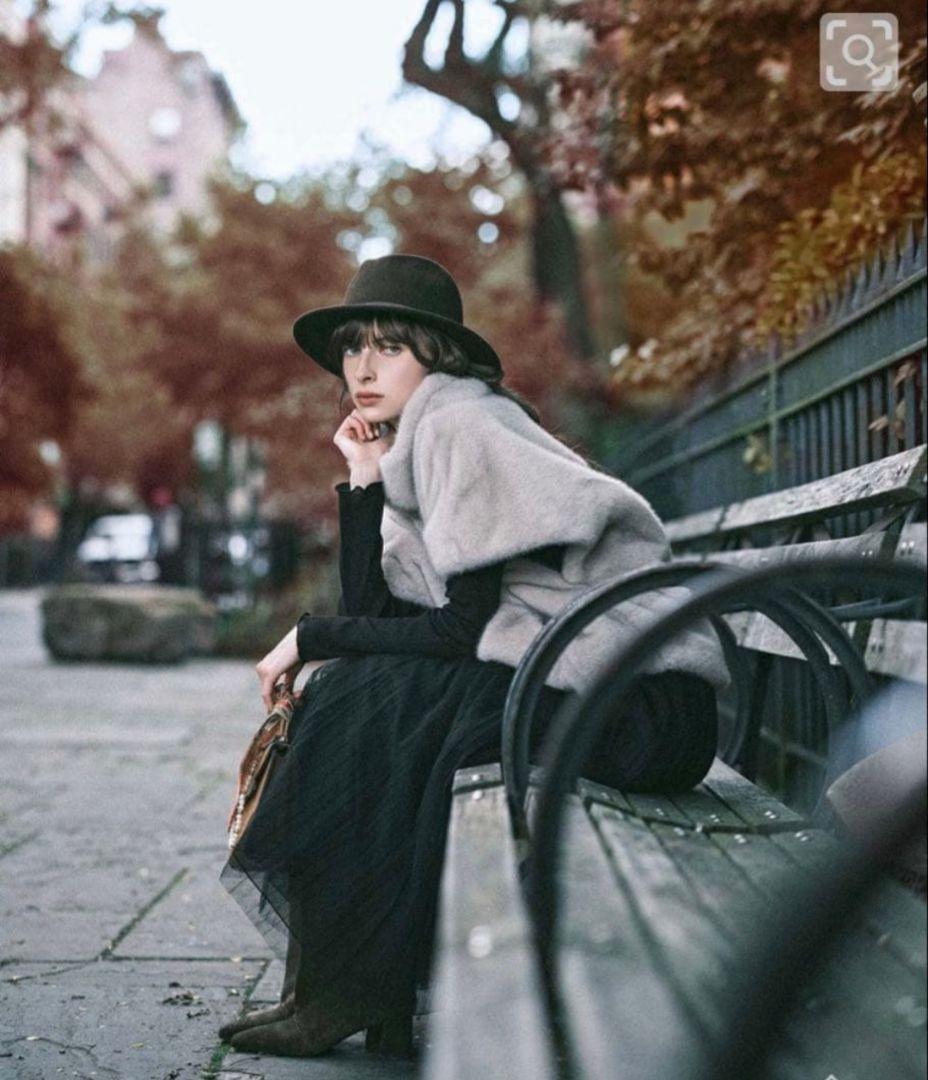 極美品 2025AW【アナイ】ファー　ジレ　グレージュ