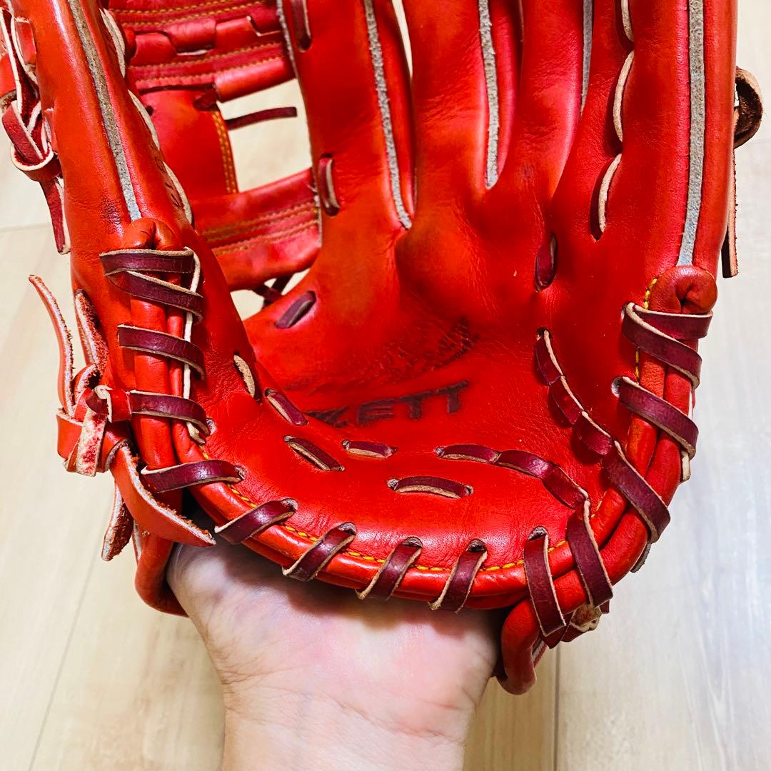 ★美品★ゼット ZETT 一般 硬式グローブ プロモデル 右投げ 内野手